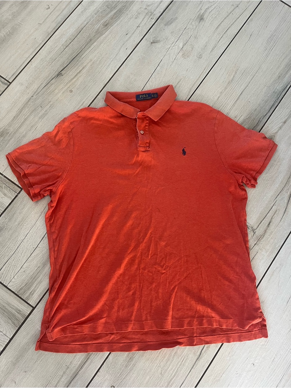 Polo by Ralph Lauren Men’s Orange Polo Shirt Size XL